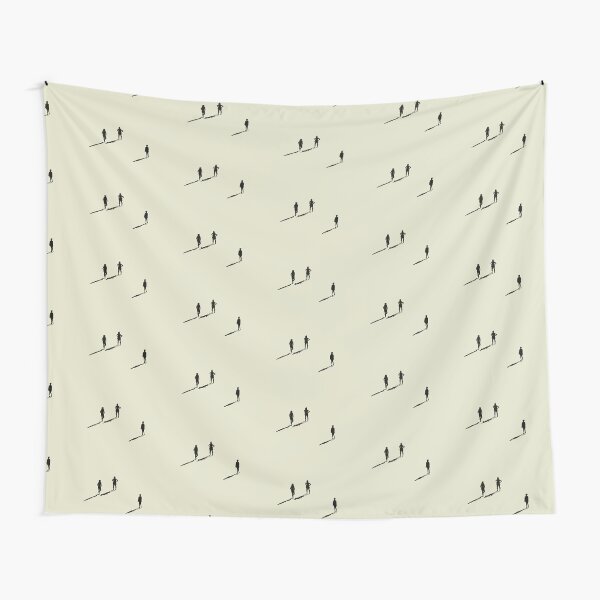 Aperçu de l'œuvre Ombres et silhouettes - Motif répétitif de trois figures créée et vendue par Lara CJ Art.