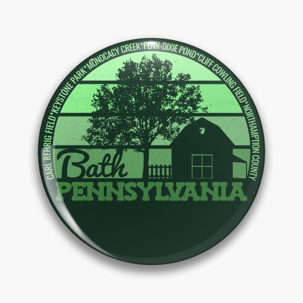 Item preview, Bath Pennsylvania Sunset Retro Vintage Local Pride Logo designed and sold by CRHPOD20.