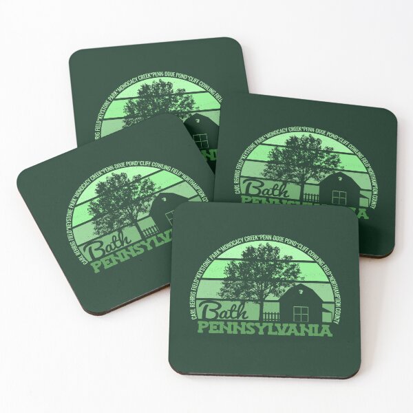 Item preview, Bath Pennsylvania Sunset Retro Vintage Local Pride Logo designed and sold by CRHPOD20.