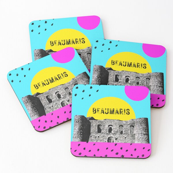 Item preview, Beaumaris Castle, Anglesey, Wales Modern Wall Art Name designed and sold by Cosmic Badger.