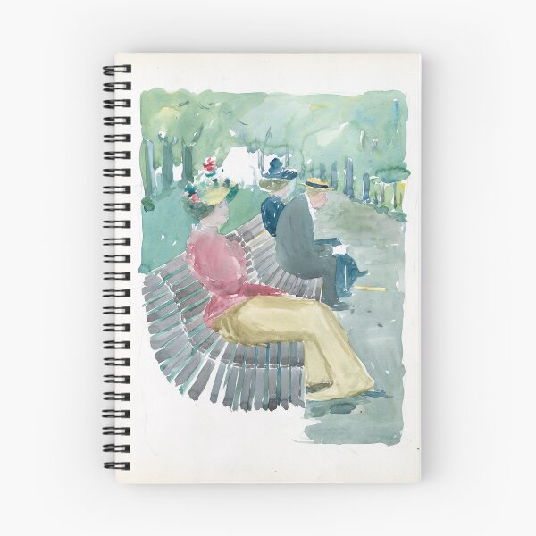 Item preview, Large Boston Public Garden Sketchbook: A man and two women sitting in the park designed and sold by guagamela617.