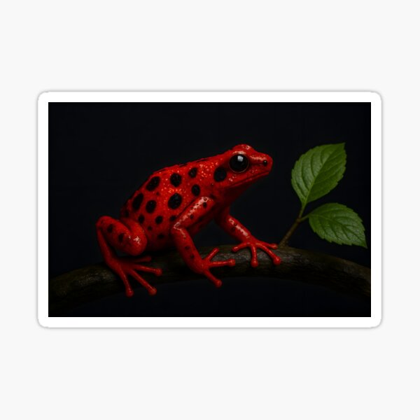 Item preview, Red poison dart frog designed and sold by Vuulrik.