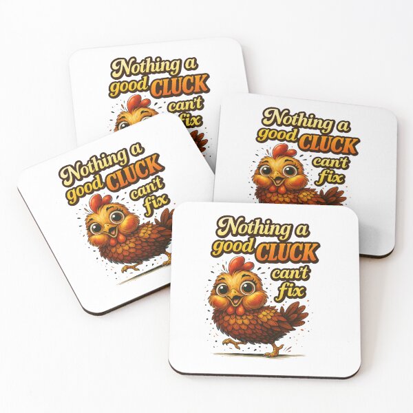 Item preview, Feeling Down? Just Cluck It Out – Funny Chicken Art with Attitude designed and sold by JenniferCreaArte .
