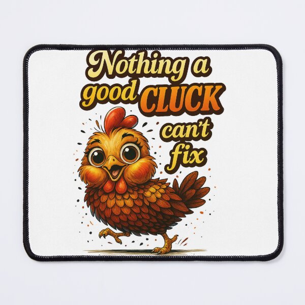 Item preview, Feeling Down? Just Cluck It Out – Funny Chicken Art with Attitude designed and sold by JenniferCreaArte .