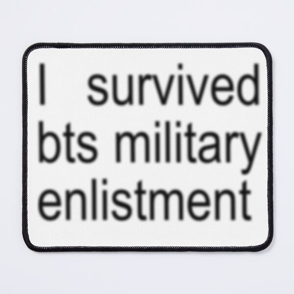 Item preview, I survived bts military enlistment designed and sold by leahfrommars.