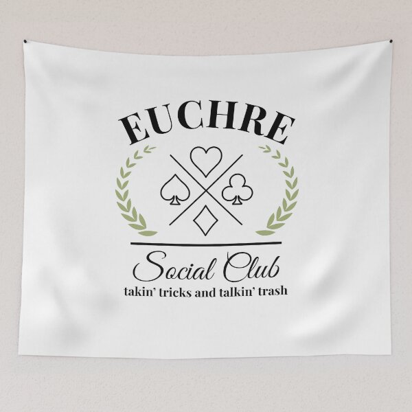 Item preview, Euchre Social Club funny Euchre player designed and sold by snowry.