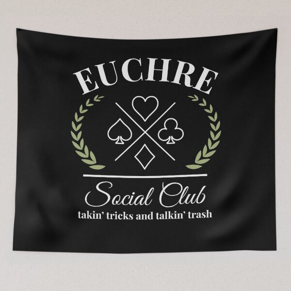Item preview, Euchre Social Club funny Euchre player humor designed and sold by snowry.