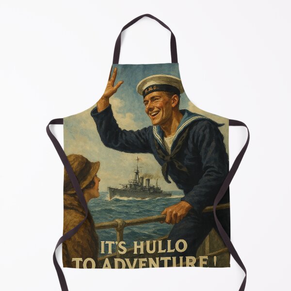 Artikelvorschau, Die Royal Navy: „Hallo zum Abenteuer“ Poster entworfen und verkauft von Skyframe Aviation.
