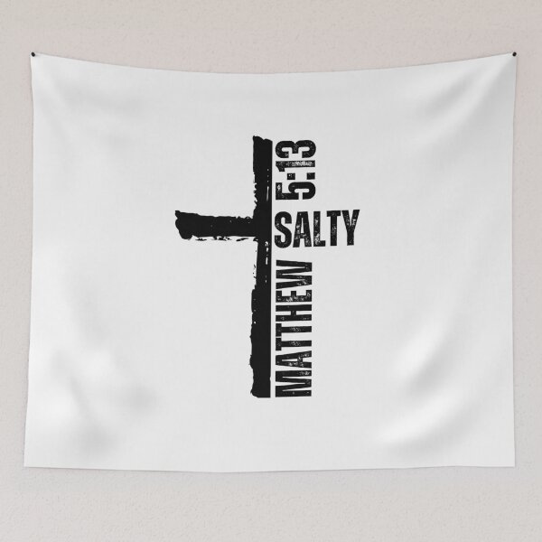 Item preview, Mathew 5:13 Salty cross Christian designed and sold by snowry.