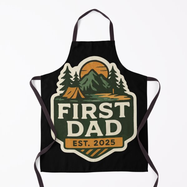 Item preview, First Dad · Est. 2025 – Perfect gift for new dads or dads-to-be! Unique design on t-shirts, stickers, hats & magnets. Great for Father’s Day or baby announcements. Celebrate fatherhood in style! designed and sold by RitiDesigns.