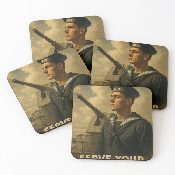 Item preview, The Royal Navy Serve Your Country Poster designed and sold by Skyframe Aviation.