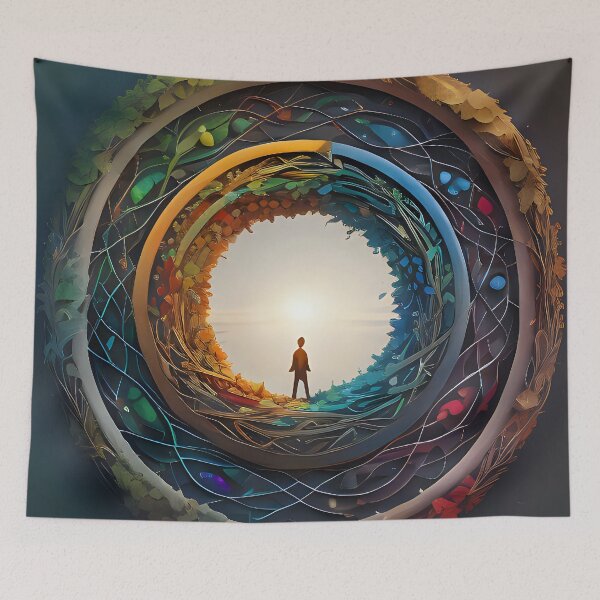 Item preview, Traversing lifetimes - The Wandering Soul designed and sold by Earth-soul-111.
