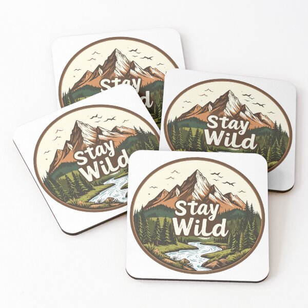 Item preview, Stay Wild Wilderness Vibes Nature Graphic designed and sold by AIDesignByMiro.