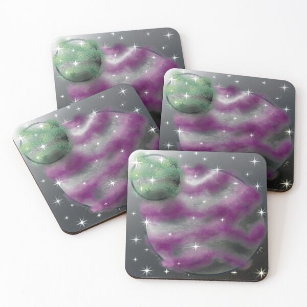 Item preview, Pride 2025 - Pride Planets - Asexual/Demisexual/Aromantic designed and sold by akaAlaska.