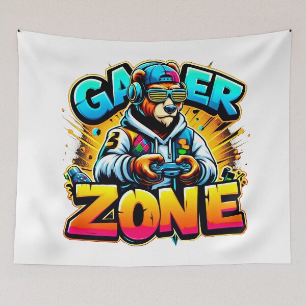 Item preview, Street Art slogan : Gamer Zone designed and sold by NEUMANN ArtWear Boutique.