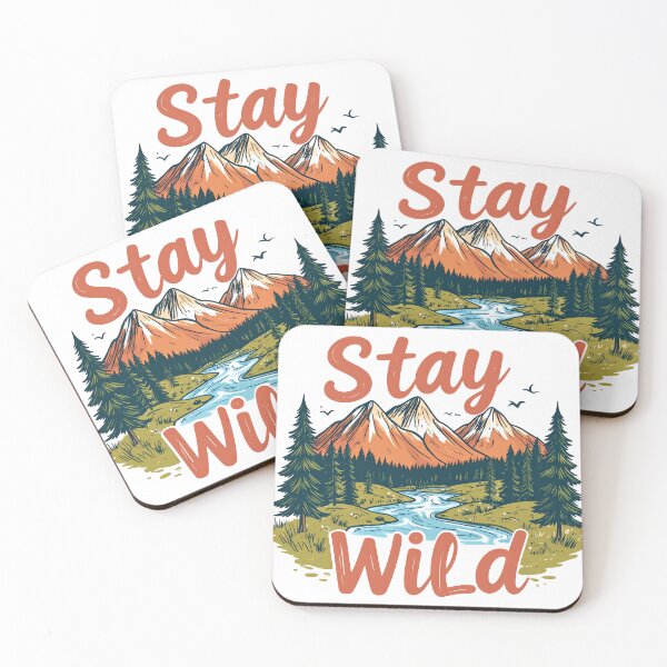 Item preview, Stay Wild Forest Mountain Escape Scenic designed and sold by AIDesignByMiro.