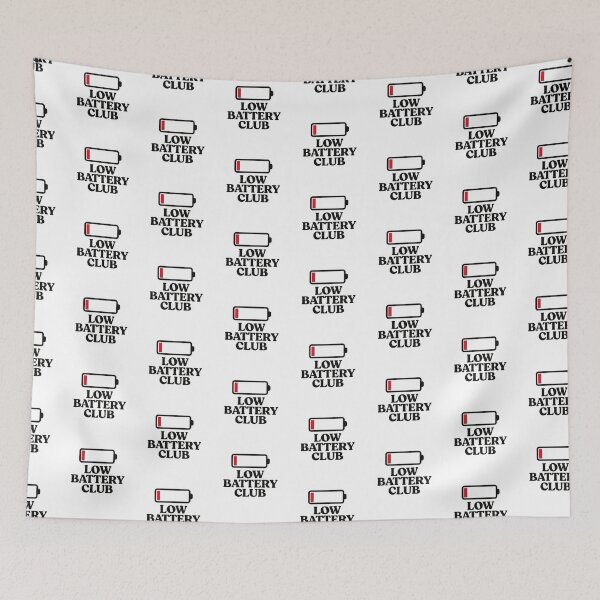 Item preview, Low Battery Club – Funny Exhausted Mode Design designed and sold by astersgraphics.