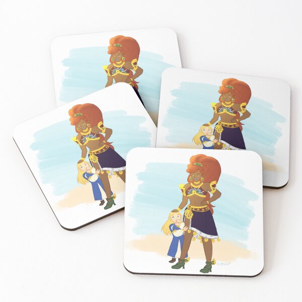 Item preview, Urbosa and Zelda designed and sold by emilychickenart.