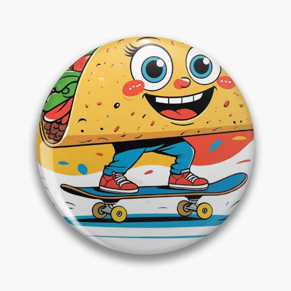 Item preview, Funny Skater Taco Character  Cool Food Street Art Aesthetic designed and sold by Cgriffin18.