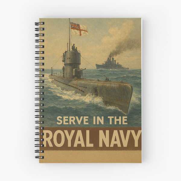 Item preview, Serve in the Royal Navy  Submarine Force Poster designed and sold by Skyframe Aviation.