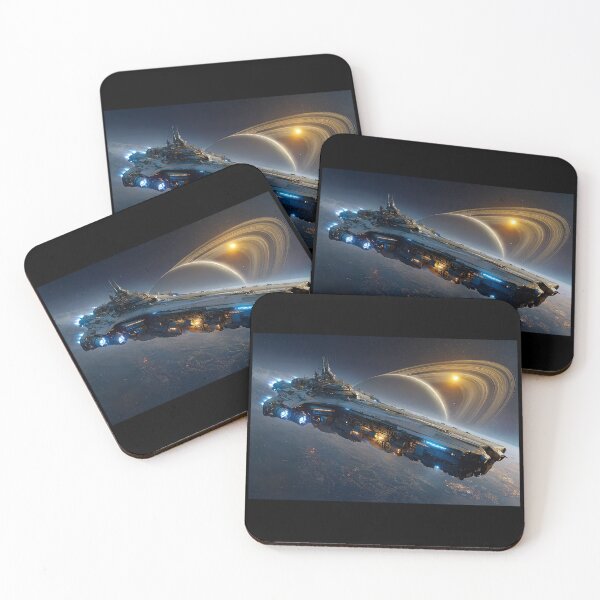 Item preview, Spaceship Navigating Through the Cosmos - Jigsaw Puzzle, etc designed and sold by jecphotography and art.