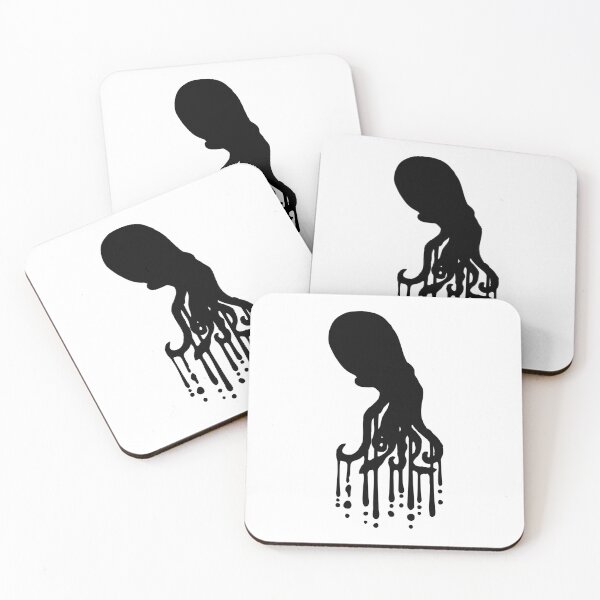 Item preview, Octopus Tentacles Ink Color Liquid Drops Horror Monster Alien designed and sold by shirt-o-mat.