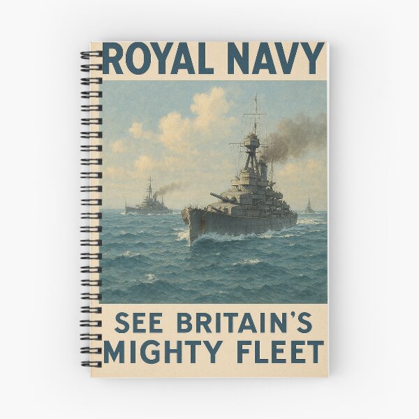 Item preview, Britains Mighty Fleet Vintage Royal Navy Poster designed and sold by Skyframe Aviation.