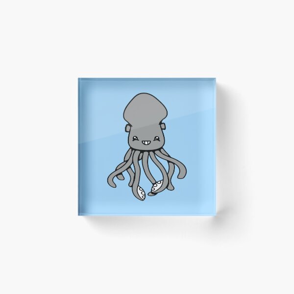 Item preview, Octopus squid cephalopod cute tentacle sea monster designed and sold by shirt-o-mat.
