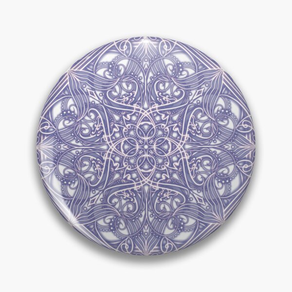 Item preview, Beautiful Violet Blurple Mandala Hand Drawn Art  designed and sold by interval:43.