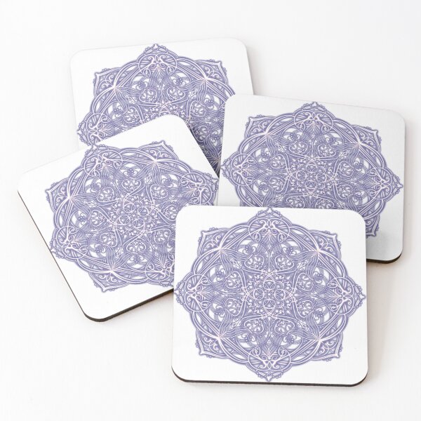 Item preview, Beautiful Violet Blurple Mandala Hand Drawn Art  designed and sold by interval:43.