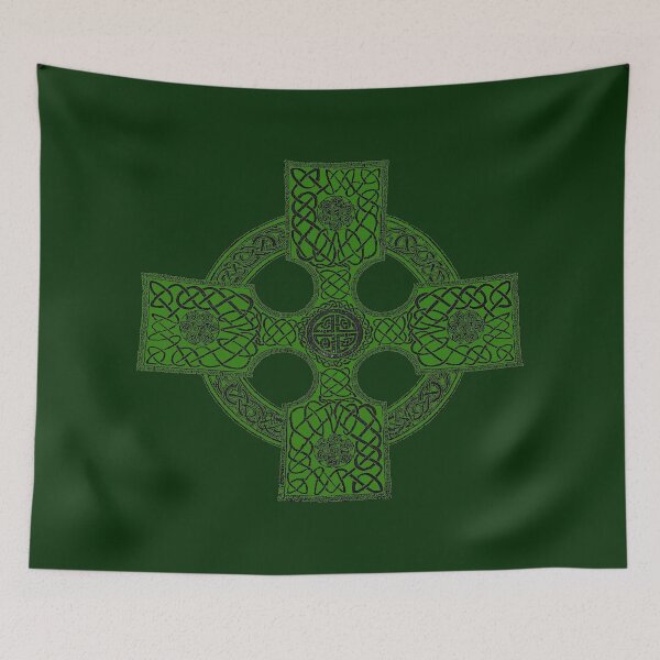 Item preview, celtic art cross (green) designed and sold by Murph's Images.