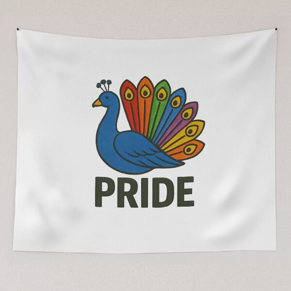 Item preview, Pride Month Peacock designed and sold by PinUpPizzazz.