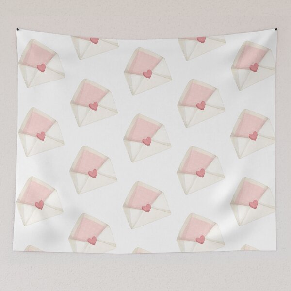 Item preview, Cute Open Envelope with Heart Illustration Kawaii Love Letter Design designed and sold by Blueprint&co.