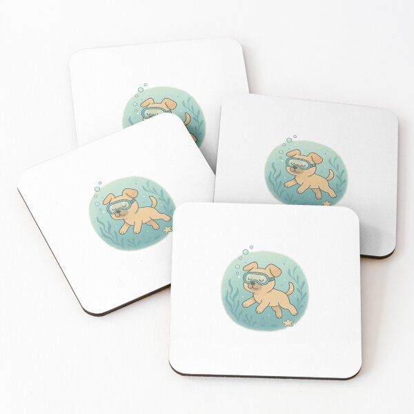 Item preview, Aqua Dog – Diving Dog with Swim Goggles designed and sold by SheepyDaily.