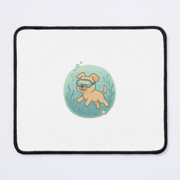 Item preview, Aqua Dog – Diving Dog with Swim Goggles designed and sold by SheepyDaily.