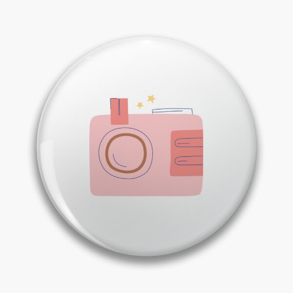 Item preview, Cute Pink Camera Illustration Kawaii Photography Design Aesthetic designed and sold by Blueprint&co.