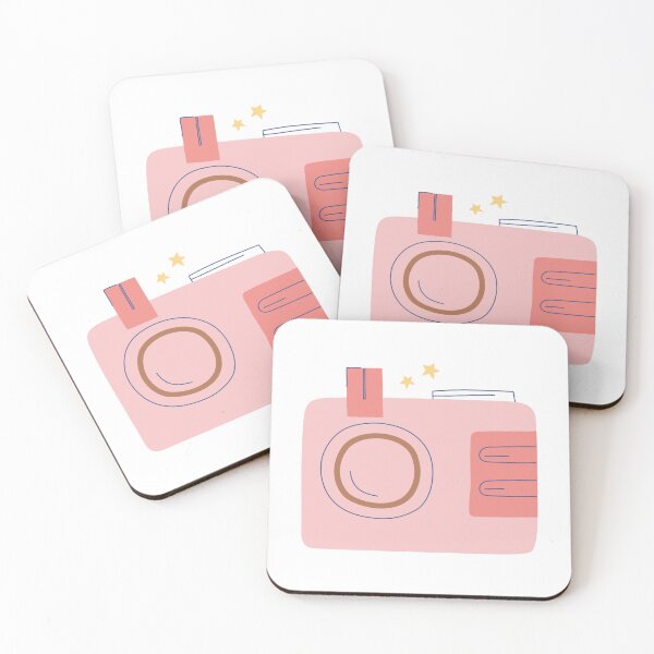 Item preview, Cute Pink Camera Illustration Kawaii Photography Design Aesthetic designed and sold by Blueprint&co.