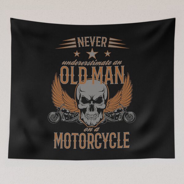 Item preview, Copy of Old Man Motorcycle Vintage Funny Saying designed and sold by MaximWundersee.