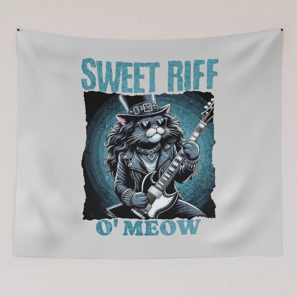 Item preview, Rock Cat Sweet Riff O' Meow designed and sold by GAZZA DESIGN.