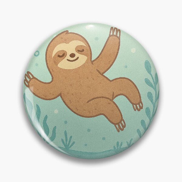 Artikelvorschau, Aqua Sloth – Floating Sloth with Bubbles entworfen und verkauft von SheepyDaily.