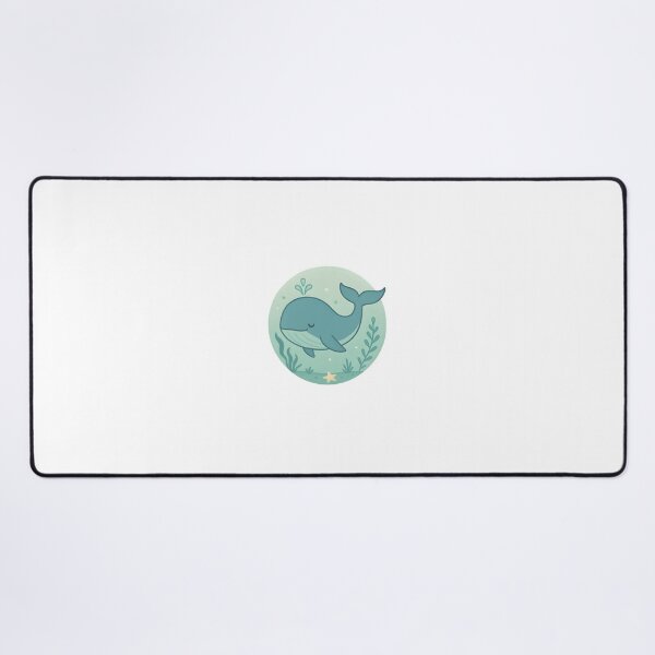 Item preview, Aqua Whale – Smiling Whale Beneath the Sea designed and sold by SheepyDaily.