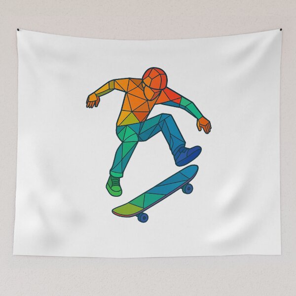 Item preview, Skateboarder Jump designed and sold by TheWonkyEaselCo.