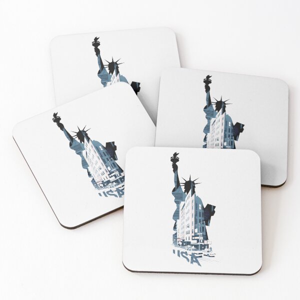 Item preview, Statue of Liberty NYC Skyline Silhouette Art designed and sold by cabana.space.