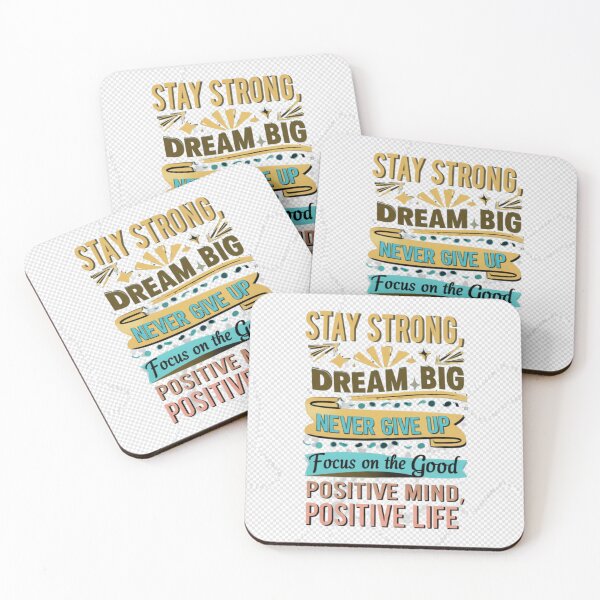 Item preview, Motivational saying: Stay Strong, Dream Big, Never Give Up designed and sold by shahinsy.