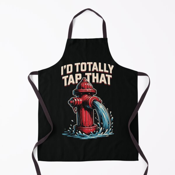 Item preview, I’d Totally Tap That – Funny Fire Hydrant Pun Retro Design designed and sold by Victor Shadehorn.