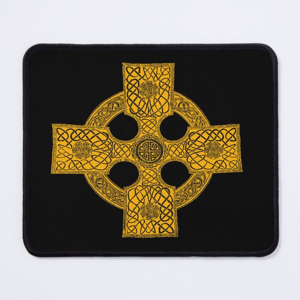 Item preview, celtic art cross (gold) designed and sold by Murph's Images.