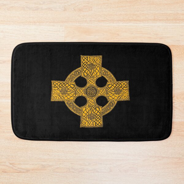 Item preview, celtic art cross (gold) designed and sold by Murph's Images.