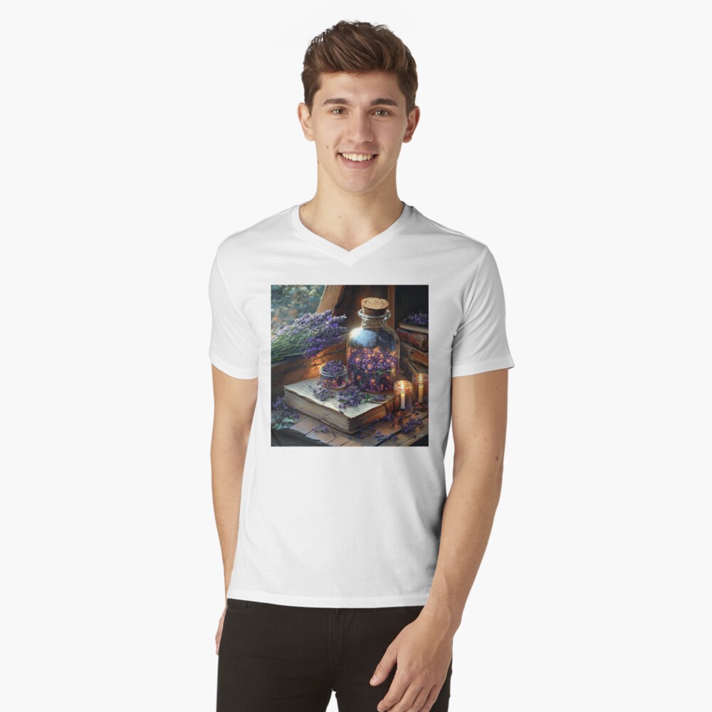 Item preview, V-Neck T-Shirt designed and sold by phatpuppyart.