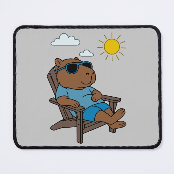 Item preview, Summer Chill Capybara - Blue designed and sold by AngelMiette.