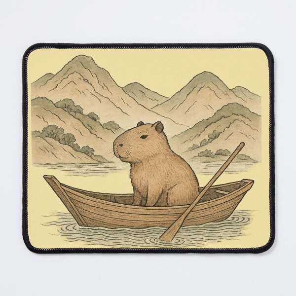 Item preview, Capybara on a boat designed and sold by Capybarastore_77.
